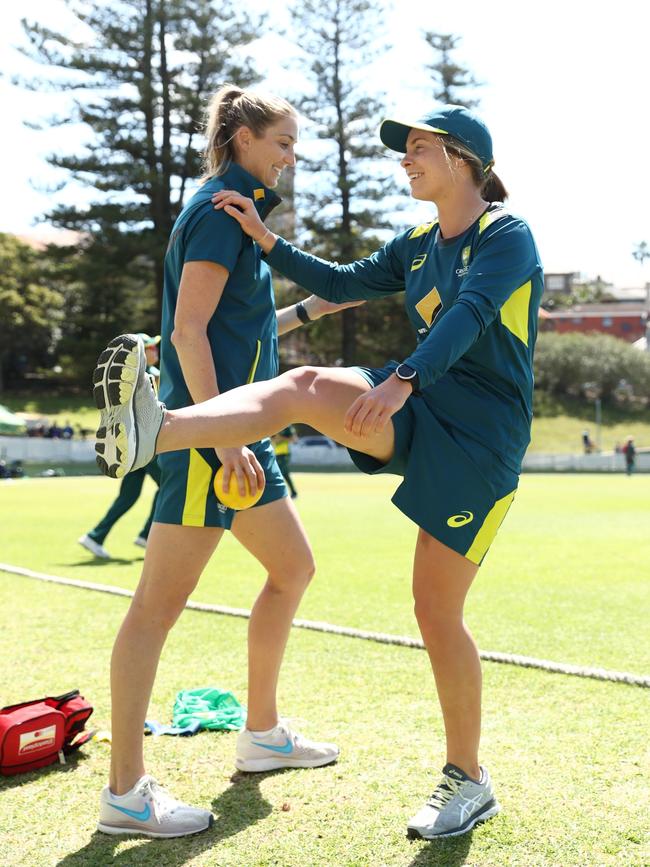 Mahony (L) is passionate about tailoring all facets of cricket to the female participant. Picture: Supplied