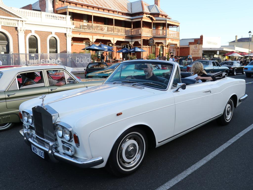 The annual Queenscliff Rod Run may have been called off this weekend, but rev heads still flocked to the town for an "unofficial" meet. Picture: Mike Dugdale