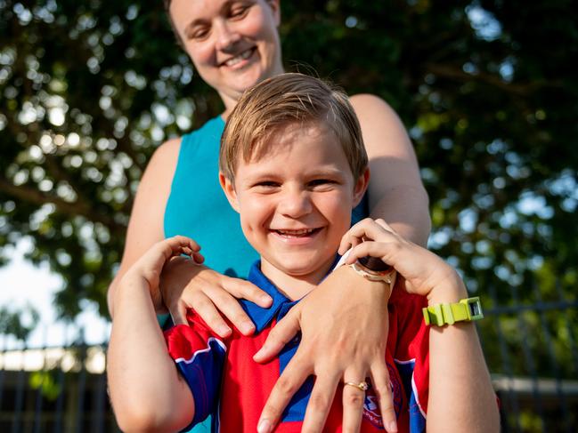 <s1>Hayden Smith, 6, from Driver Primary School is looking forward to getting back to school for Term 2, 2020. Picture: Che Chorley</s1>