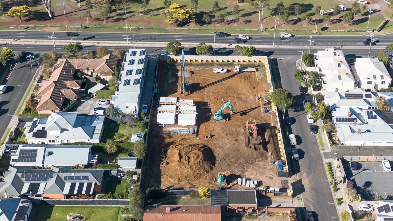 An aerial view of the project. Picture: Brad Fleet.