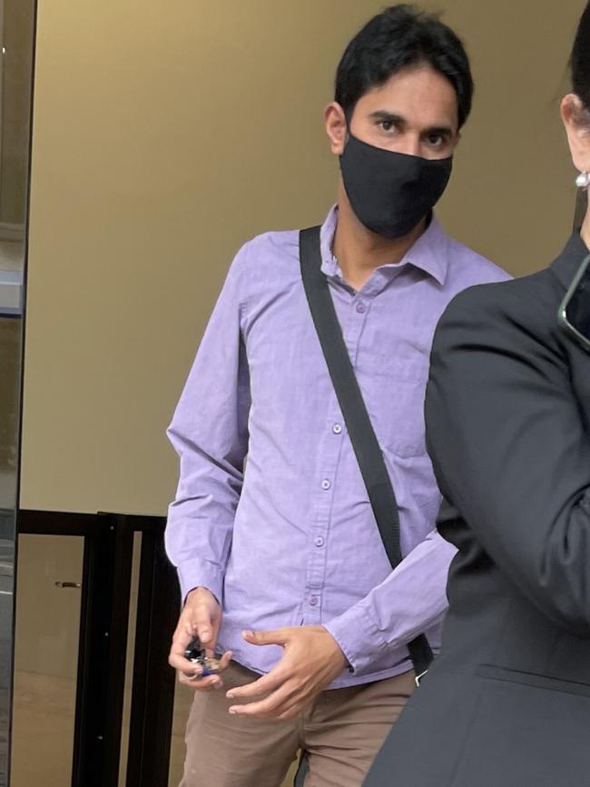 Anajur Tejaswi at his first court appearance in January.