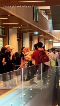 Students protesting at Queensland Uni