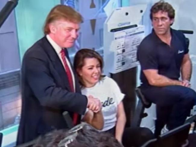 Trump made Ms Machado work out in front of the media.