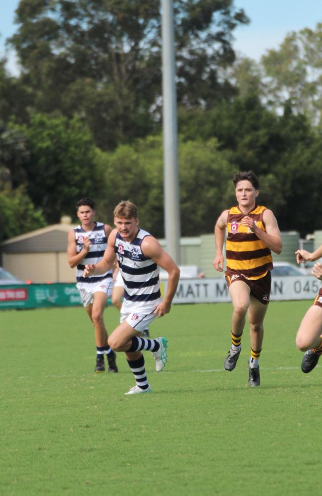 QAFL Colts action between Aspley and Broadbeach. Saturday April 6, 2024.