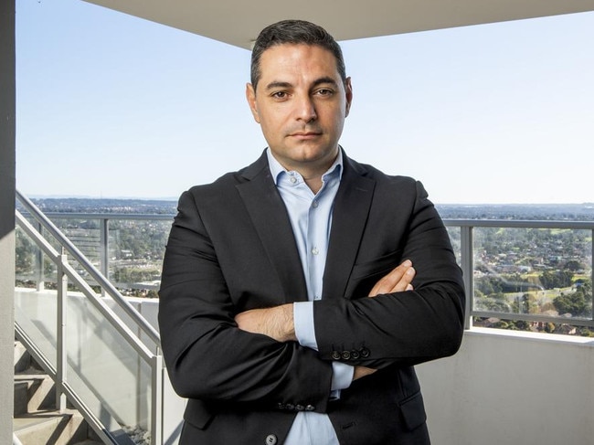 Liverpool Mayor Ned Mannoun moved a motion to use a private company instead of the NSW Electoral Commission for future council elections. Picture: Daily Telegraph/Monique Harmer