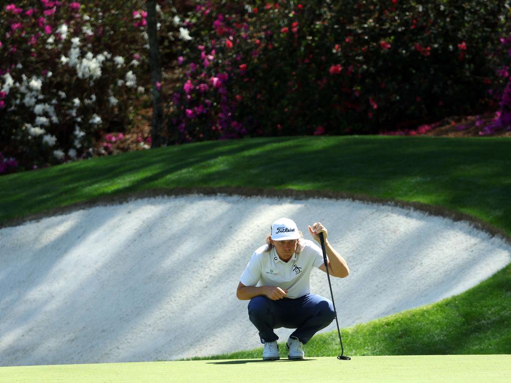 Cameron Smith will tee off at a LIV event in Miami this weekend ahead of the Masters, which starts next Tuesday. Picture: Getty Images/AFP