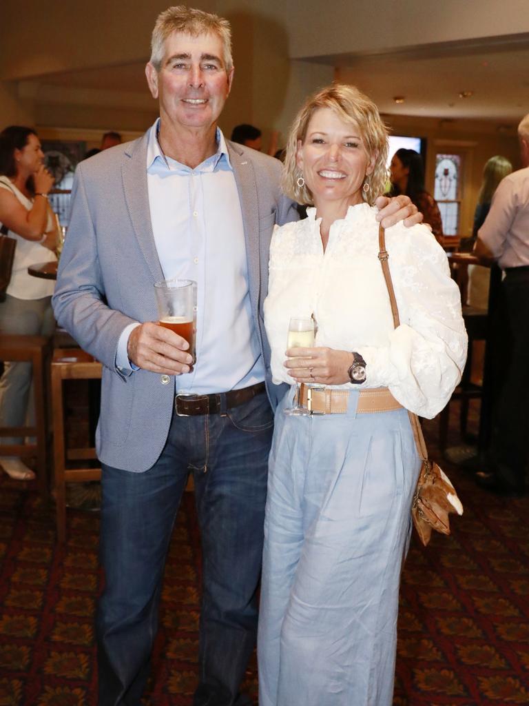 Cliff Mylrea and Sasha Smith at the Droughtmaster Australia beef launch at the Pineapple Hotel. Socials: Damien Anthony Rossi | Picture: Claudia Baxter Photography