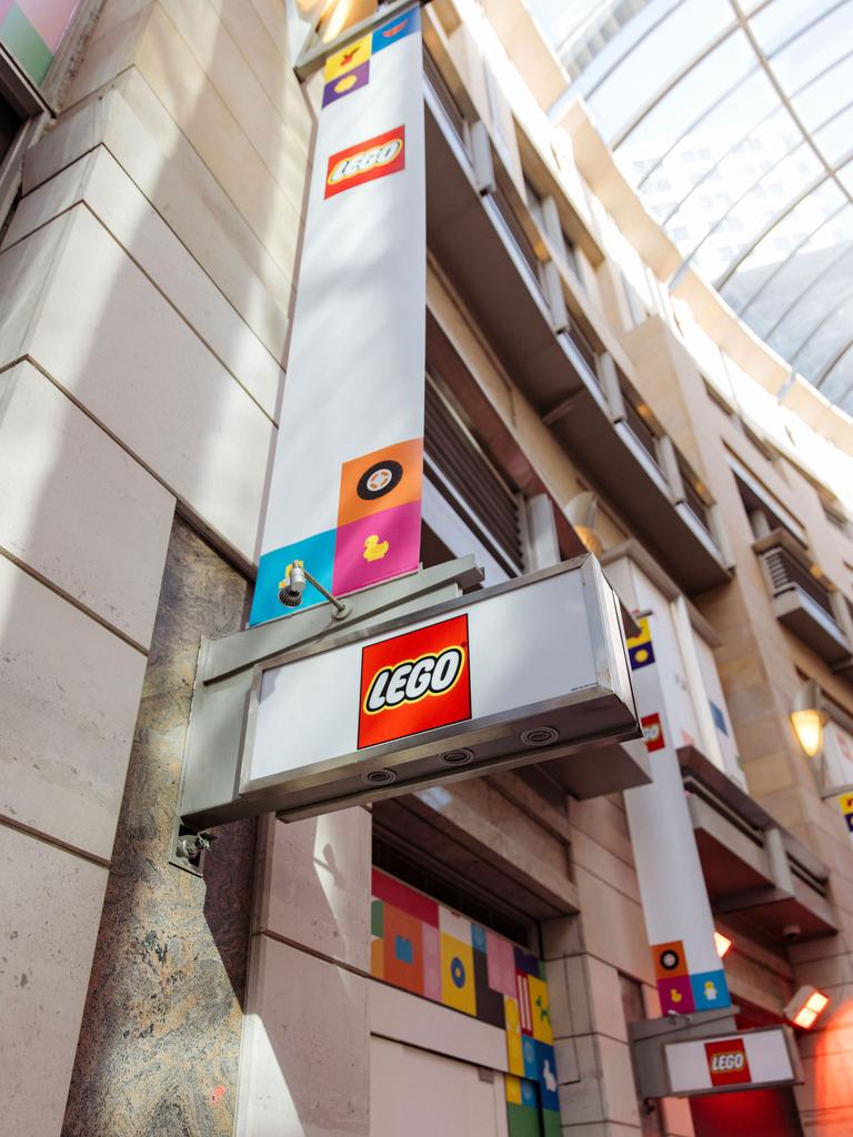 The Lego store opens on Saturday.