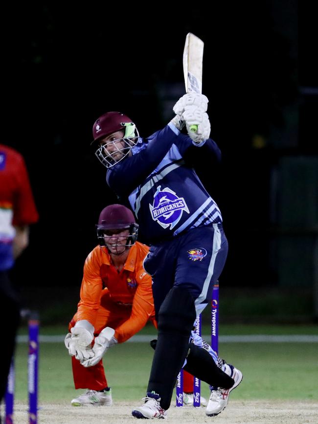 Barrier Reef Big Bash Game 1: Badgers v Hurricanes at Griffiths Park. Hurricanes' Anton Booy. Picture: Stewart McLean