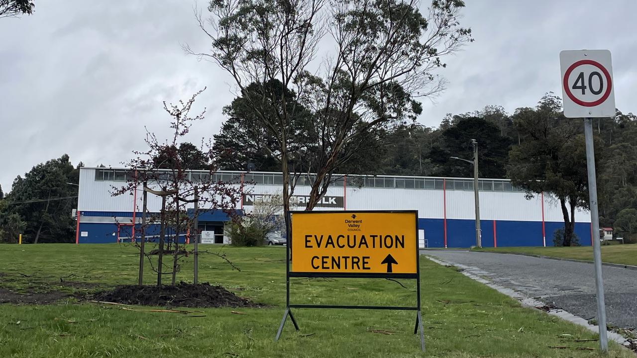 New Norfolk's evacuation centre. Picture: Genevieve Holding