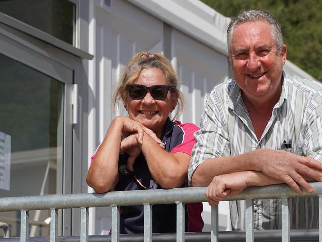 Senior Health Worker Anna Cleary and Director of Nursing Vince Connellan at the opening of the Wujal Wujal temporary health clinic