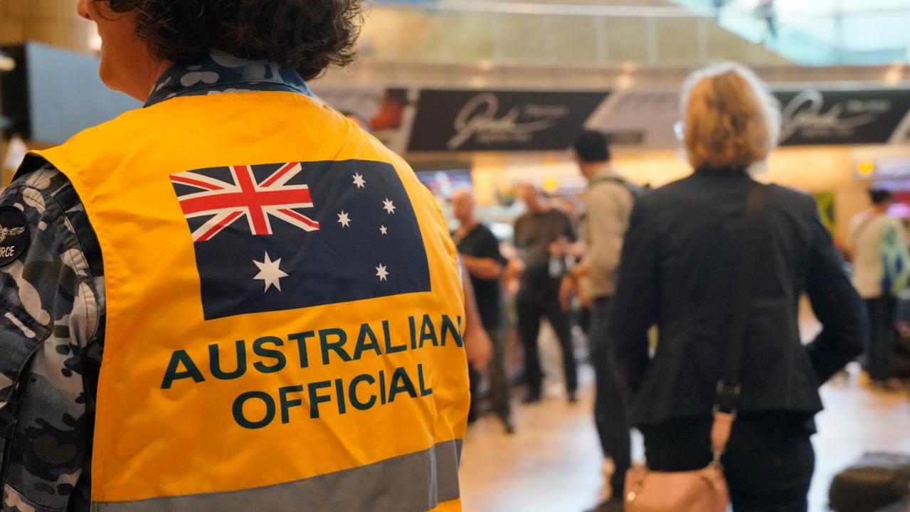 Repatriation flights for Australians were suspended on Saturday, October 14, 2023. Picture: Jordan Polevoy
