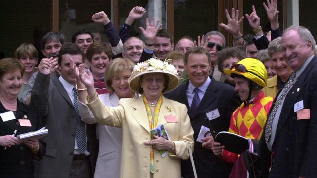 Betty Hayes (centre) was instrumental in setting up the Hayes family dynasty. Picture: News Corp Australia.