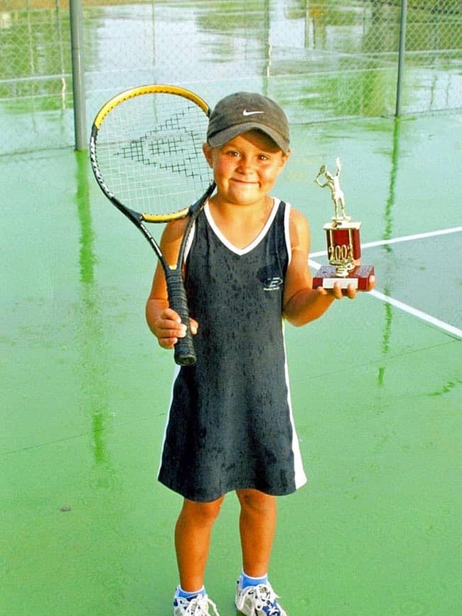 Ash Barty as a youngster. Picture: Instagram