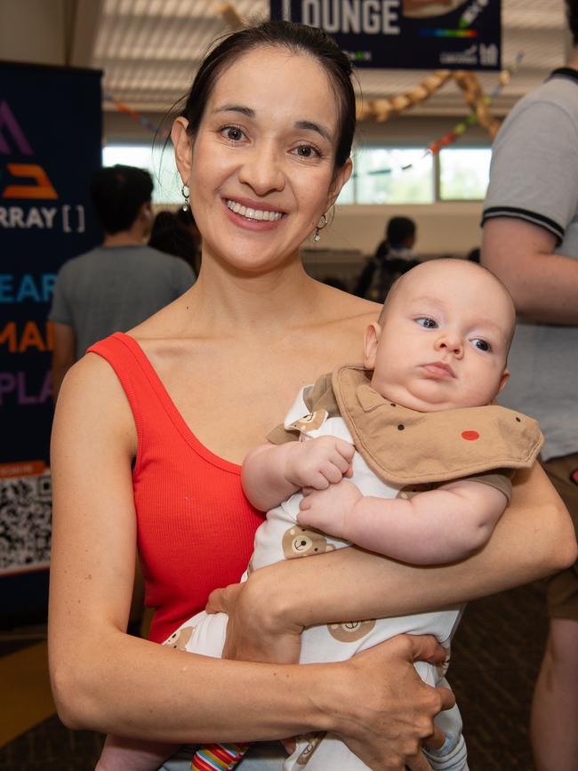 Jessica Salazar and Matheo Moore at the City of Darwin Geektacular event, 2024. Picture: Pema Tamang Pakhrin