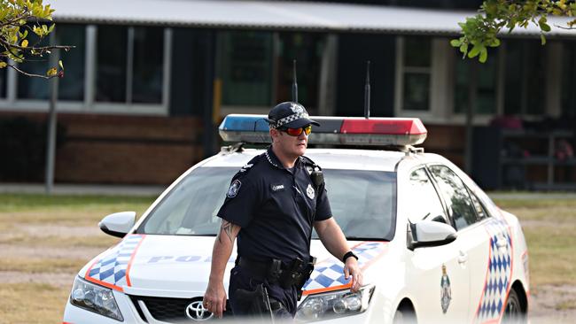 Police at North Lakes State College said schools would operate normally after threatening internet posts were made. Picture: Annette Dew