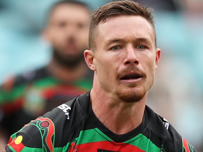 Souths Damien Cook during the St George v South Sydney NRL match at ANZ Stadium, Homebush. Picture: Brett Costello