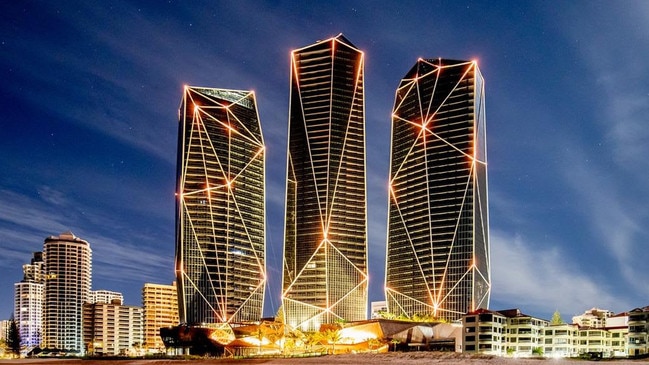 A sale of the Jewel Towers in Surfers Paradise, above, was considered, drawing interest from global funds and developers. Picture: Luke Marsden