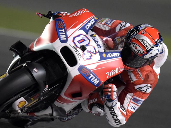 Dovizioso takes pole for MotoGP opener