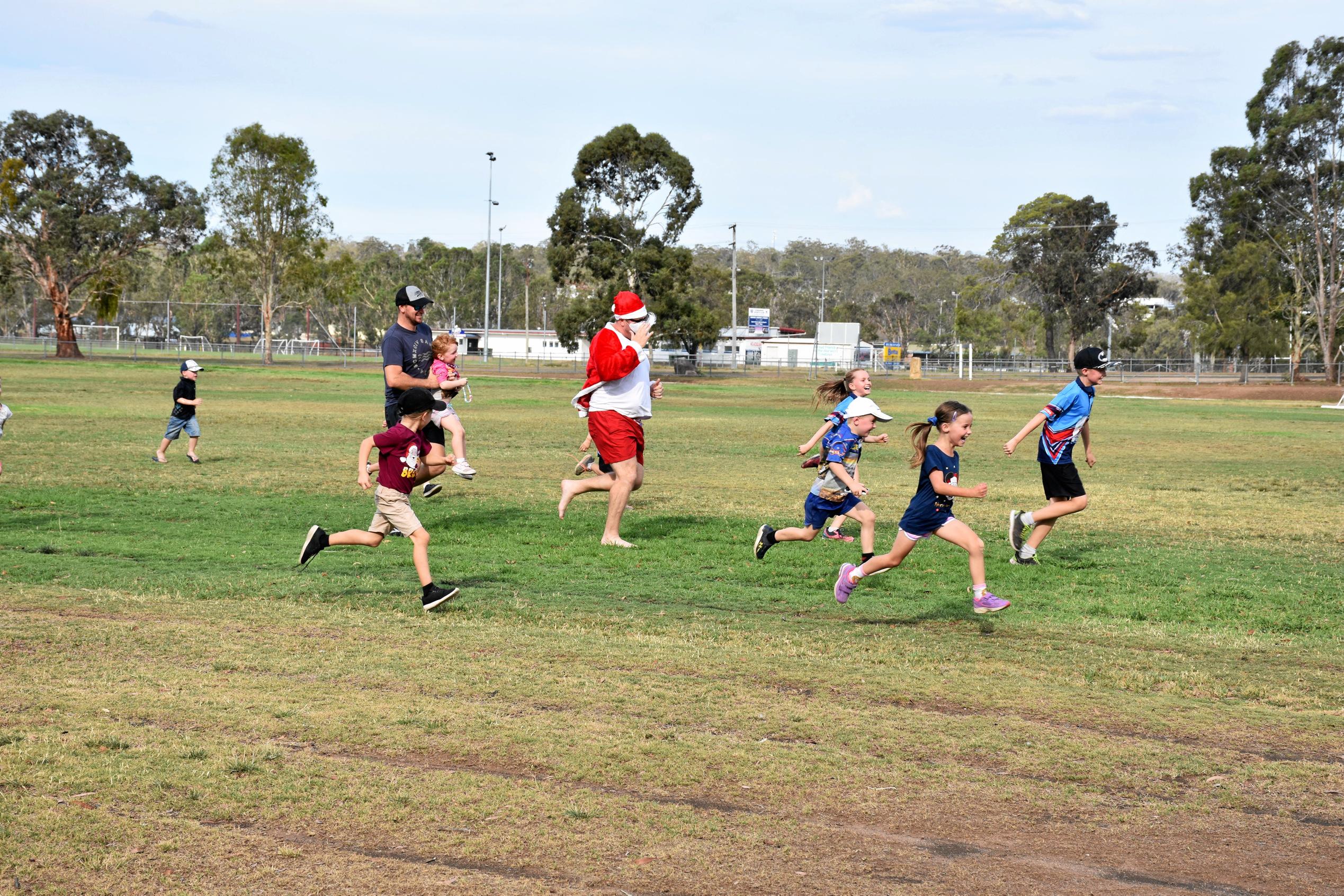 Long way to come back for Santa. Picture: Emily Clooney