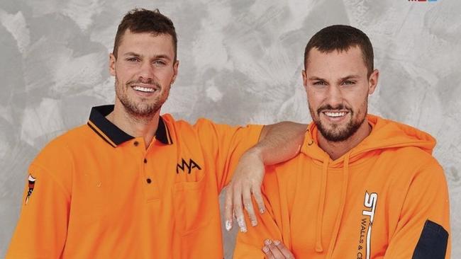 Josh (left) and Luke came second in the most recent season of The Block. Picture: Supplied