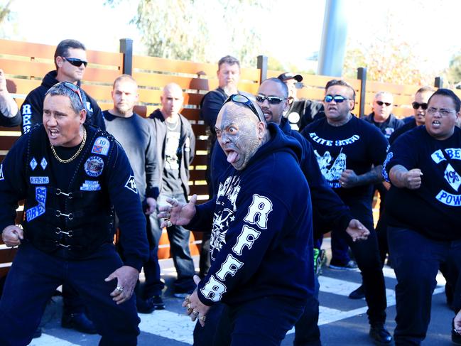 Some wore vests, others were decked out in hoodies. Picture: Adam Taylor