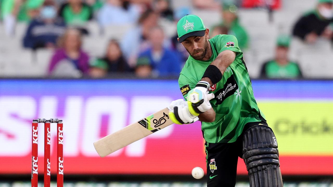 MELBOURNE, AUSTRALIA - JANUARY 03: Glenn Maxwell of the Stars in action during the Men's Big Bash League match between the Melbourne Stars and the Melbourne Renegades at Melbourne Cricket Ground, on January 03, 2022, in Melbourne, Australia. (Photo by Jonathan DiMaggio/Getty Images)