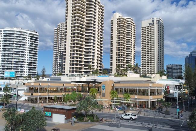 Artist impression of the proposed redevelopment of the Paradise Centre in Surfers Paradise on the Gold Coast.