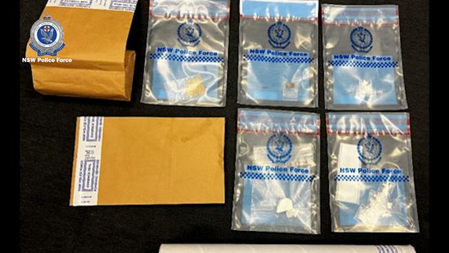 A search of Zieke Lyons’ home allegedly uncovered 24g of coke, 5g of MDMA and $1450 cash. Picture: NSW Police