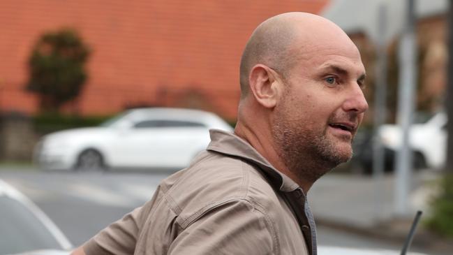 Paul Jewell leaving Wollongong Local Court in March. Picture: Jonathan Ng