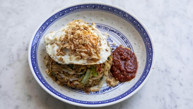 The nasi goreng at Bam Bam Bakehouse. Picture: Mark Cranitch.