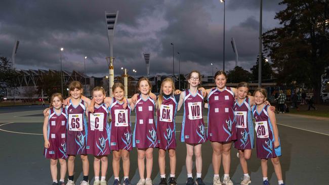 Modewarre Rubies under-11 netball team.