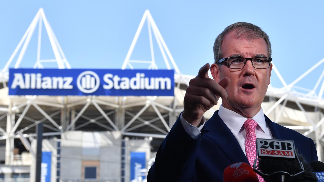 Michael Daley has seized on community upset and confusion about the government’s contentious stadiums plan. Picture: AAP