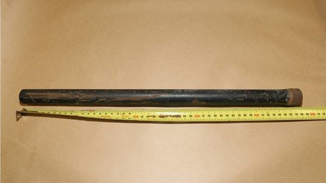 This metal bar was found near the home of murdered Crows Nest woman Krishna Chopra.