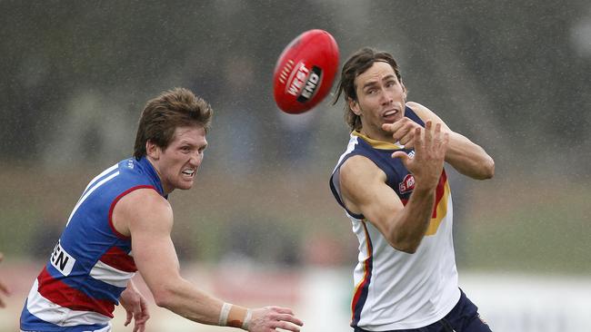 Pfeiffer in action for the Crows in 2015. Picture: Bianca De Marchi