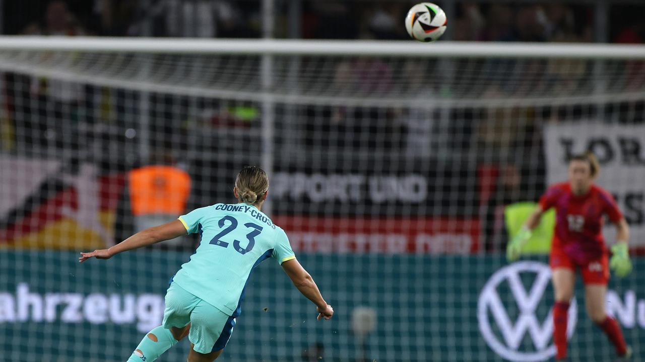 Cooney-Cross levelled the score with her strategic shot at the 39th minute. Picture: Alex Grimm/Getty Images