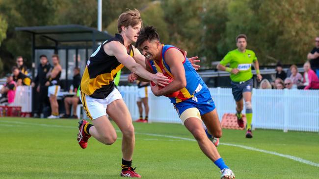 Old Ignatians was too strong for Broadview in their division two clash at Karen Rolton Oval. Picture: Brayden Goldspink