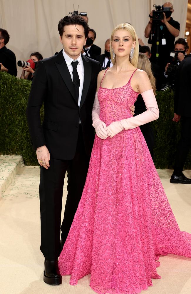 Brooklyn Beckham and Nicola Peltz in Valentino. Picture: Getty Images