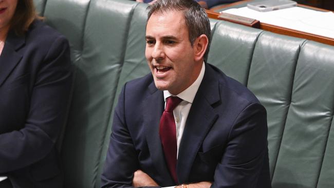 Treasurer Jim Chalmers during Question Time at Parliament House.