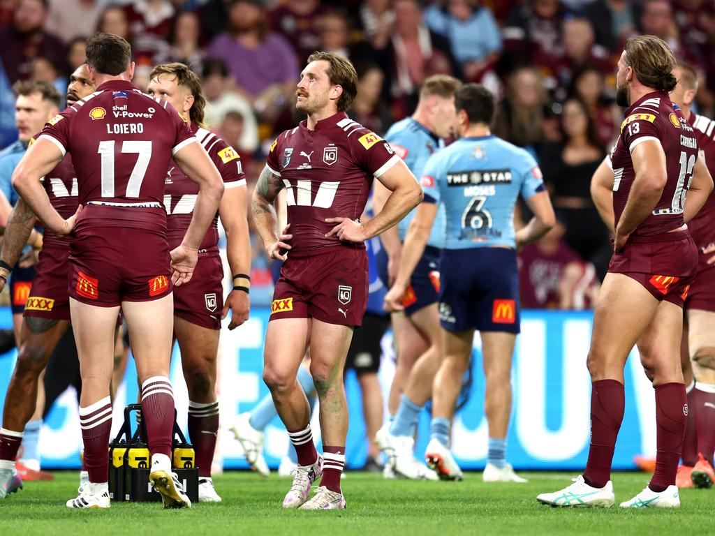 The Maroons have some soul seaching to do after a poor performance in both attack and defence. Picture: Getty Images