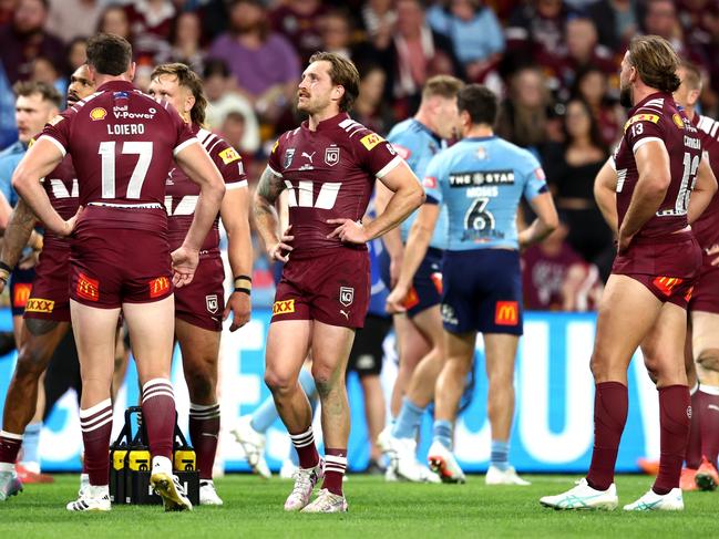 The Maroons have some soul seaching to do after a poor performance in both attack and defence. Picture: Getty Images