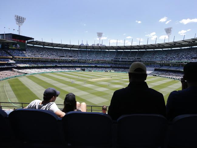 2020 Boxing Day Test Australia vs India MCG Day 1. Social distancing of the crowd in the stands.           Picture: David Caird