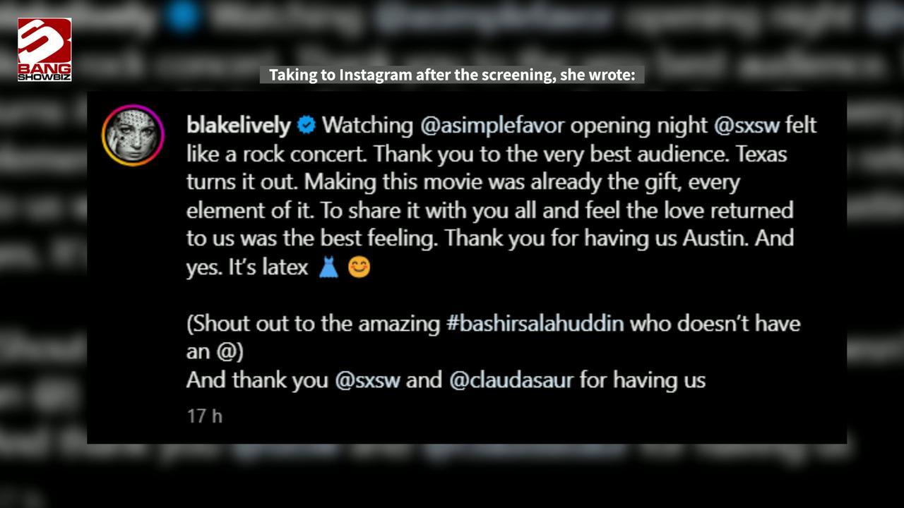 Blake Lively thanks fans for 'the love'