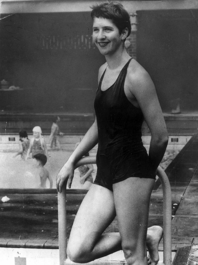 We should celebrate our “larrikins” such as Dawn Fraser, pictured here at the Melbourne's Olympic pool in 1956.