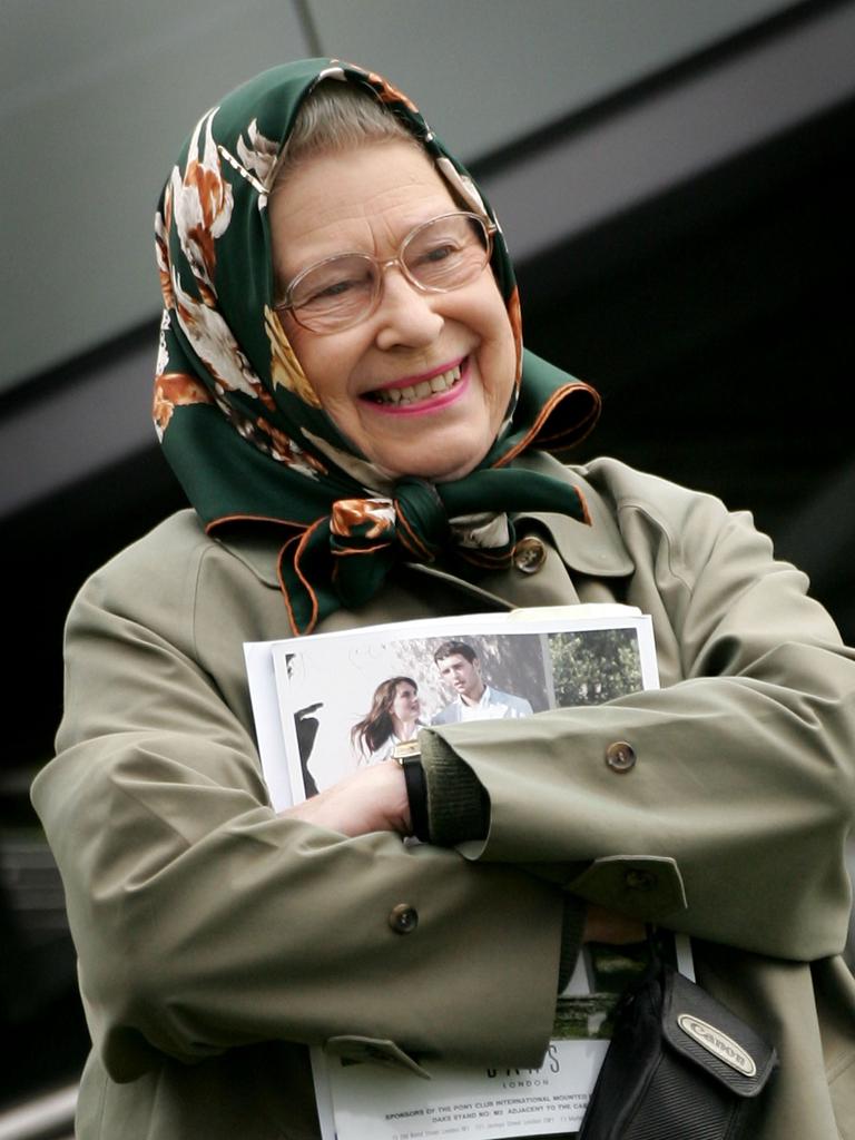 Queen Elizabeth enjoying the Royal Windsor Horseshow on May 11, 2007. Picture: Chris Jackson/Getty Images.