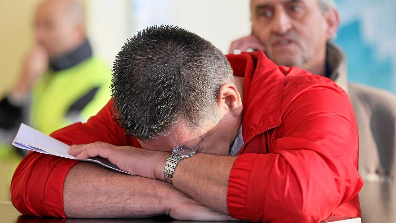 A file photo of a man crying. Picture: JULIEN WARNAND