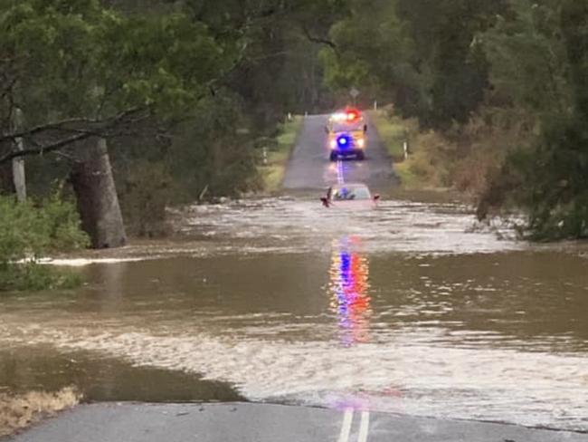 Heavy rain has caused flash flooding in southeast Queensland. Photo: Supplied