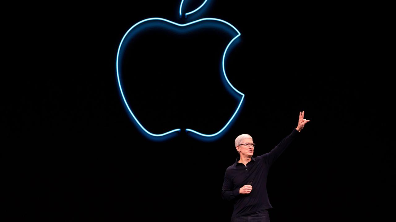 Apple CEO Tim Cook said the announcements were a “game-changer”. (Photo by Brittany Hosea-Small / AFP)