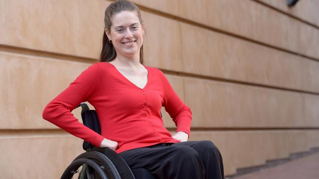 EMPOWER: Stacey Copas ... training for 2016 Paralympics. Picture: Keryn Stevens