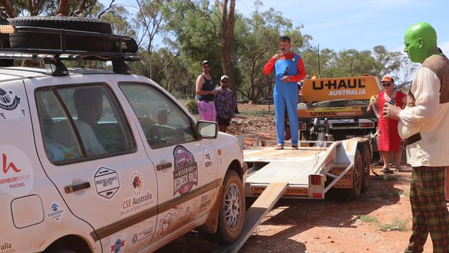 Milan Jukic, dressed as Mario, was participating in the Riverina Redneck Rally for the first time to raise funds for Country Hope. Picture: Riverina Redneck Rally